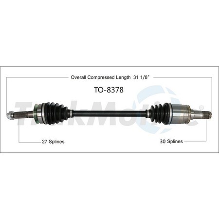 SURTRACK AXLE Cv Axle Shaft, To-8378 TO-8378